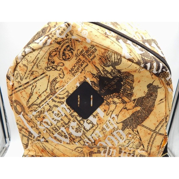 Harry Potter Marauders Map I Solemnly Swear Hogwarts Backpack Bag Warner Bros - Picture 11 of 16